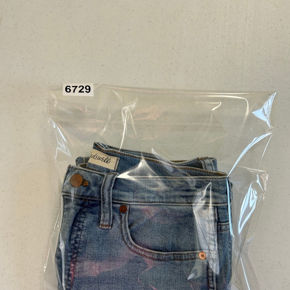 Madewell Stovepipe Jeans 27P Medium Wash Blue High Rise Straight Leg Denim - Picture 8 of 8